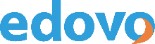 light blue Edovo logo in lower case letters